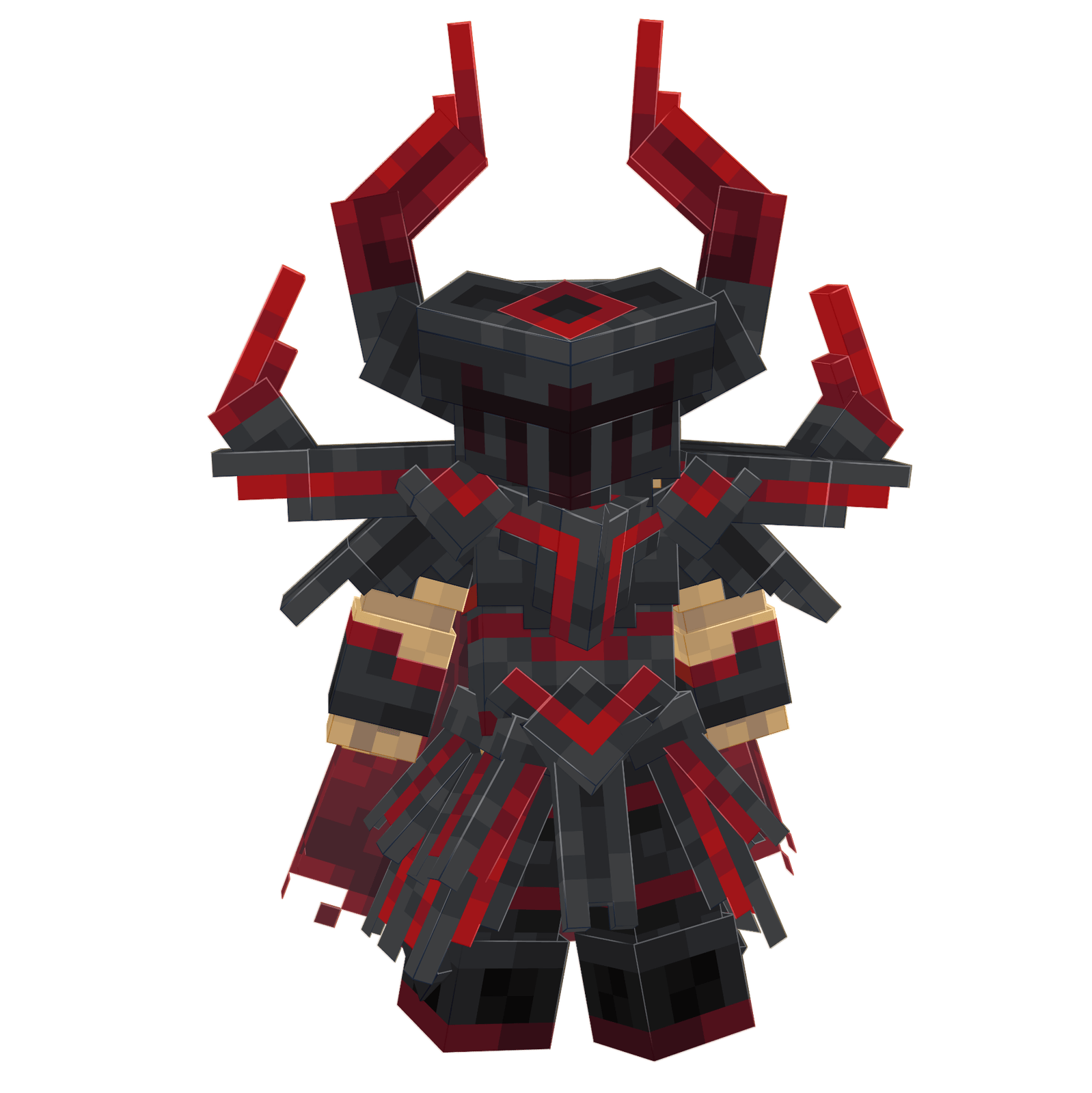 Green crystal armor render