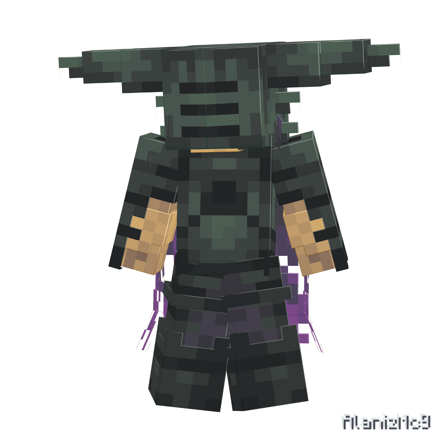 abyss armor Minecraft armor showcase render