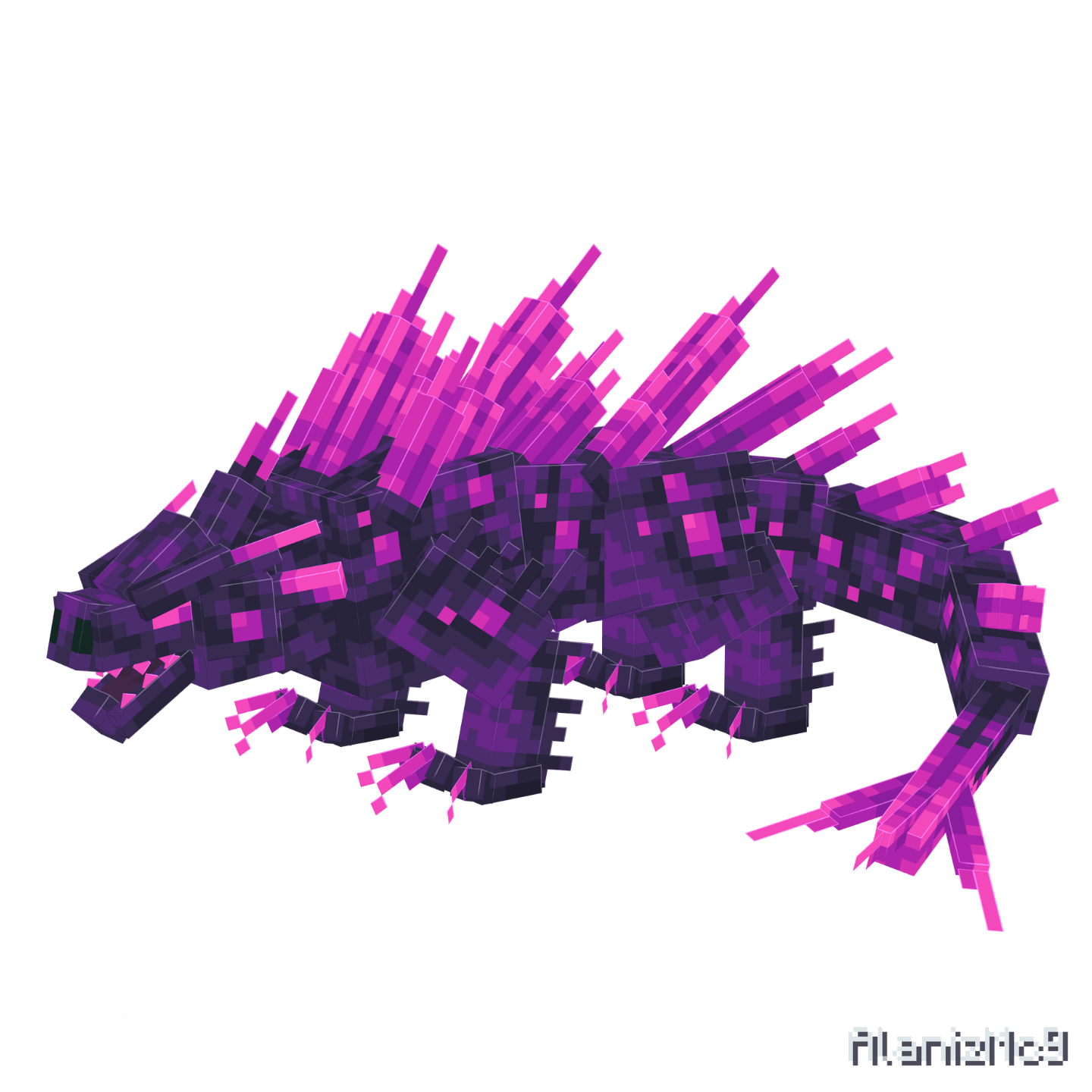 Aetherium Basilisk Minecraft showcase render