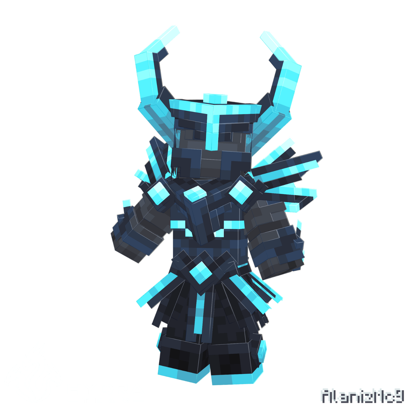 Cryovex Armor Minecraft armor showcase render