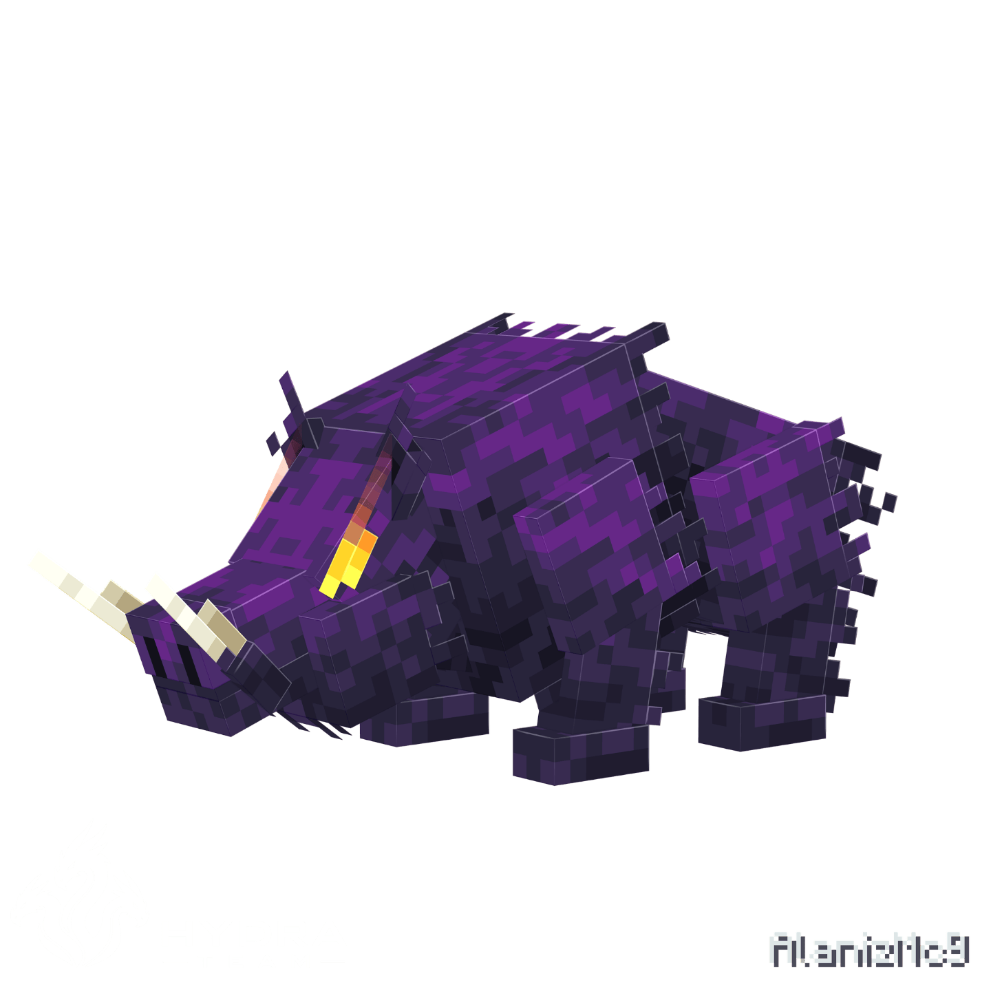 Infernal Boar Minecraft showcase render
