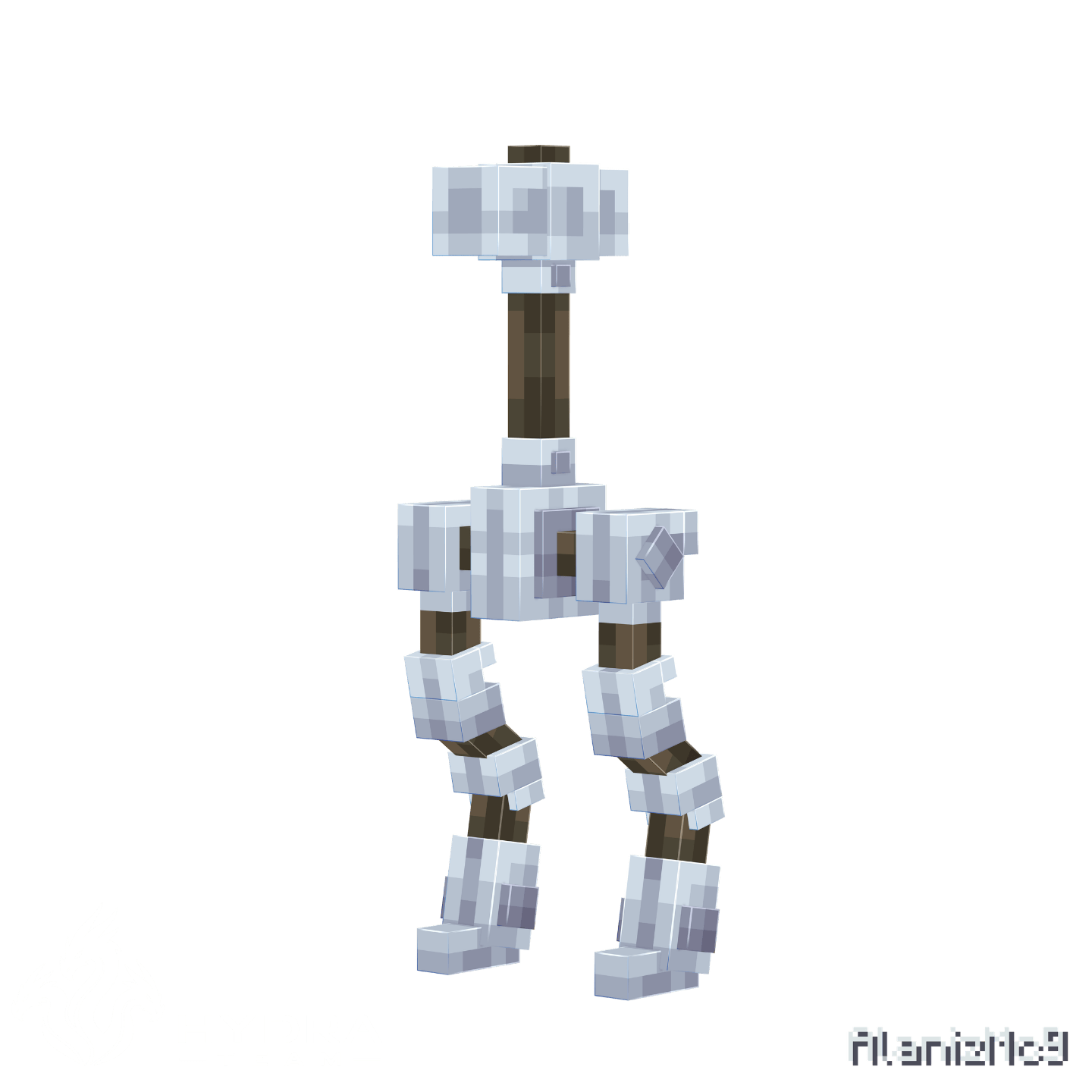 Titan Forge Bot Minecraft showcase render