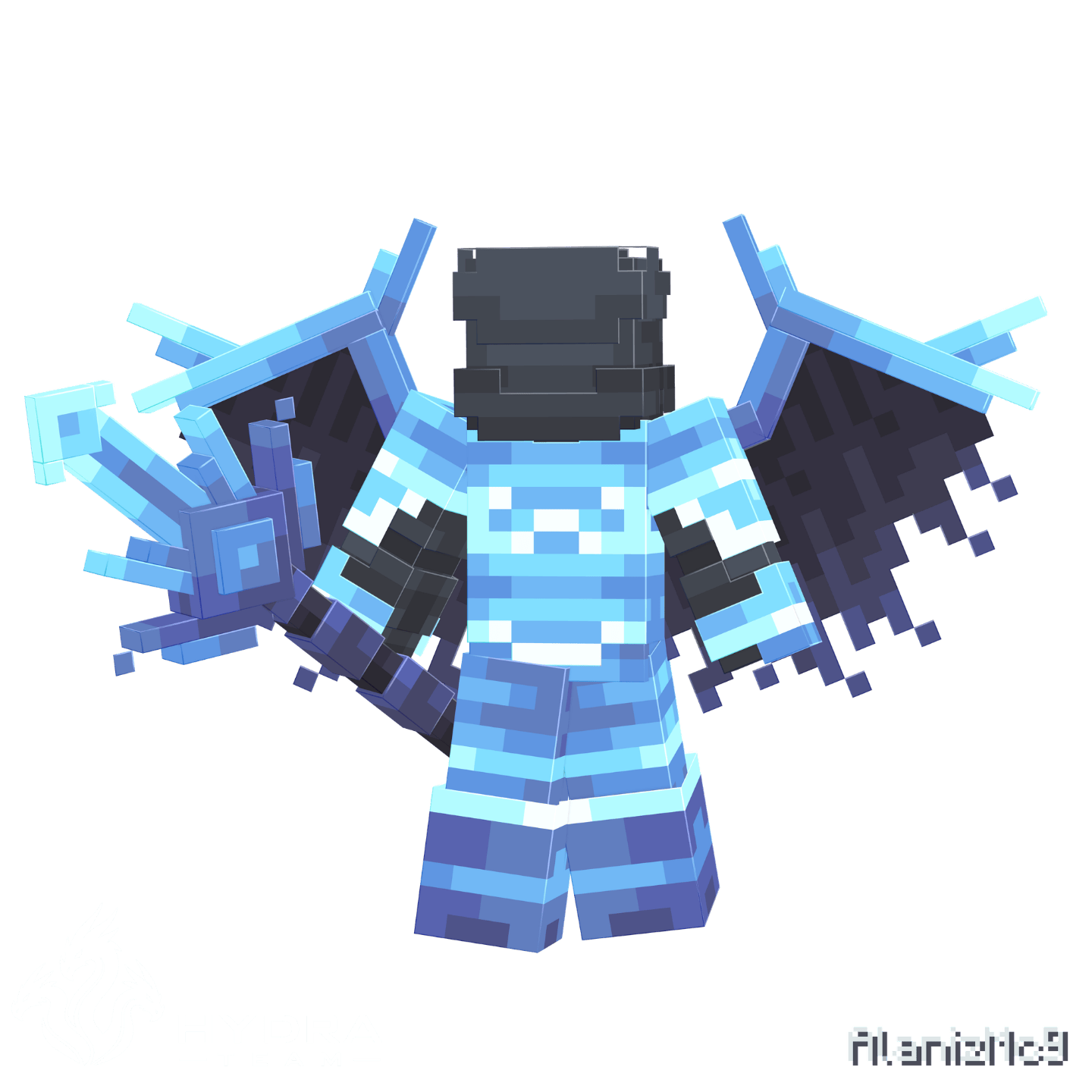 Ice Armor Minecraft armor showcase render