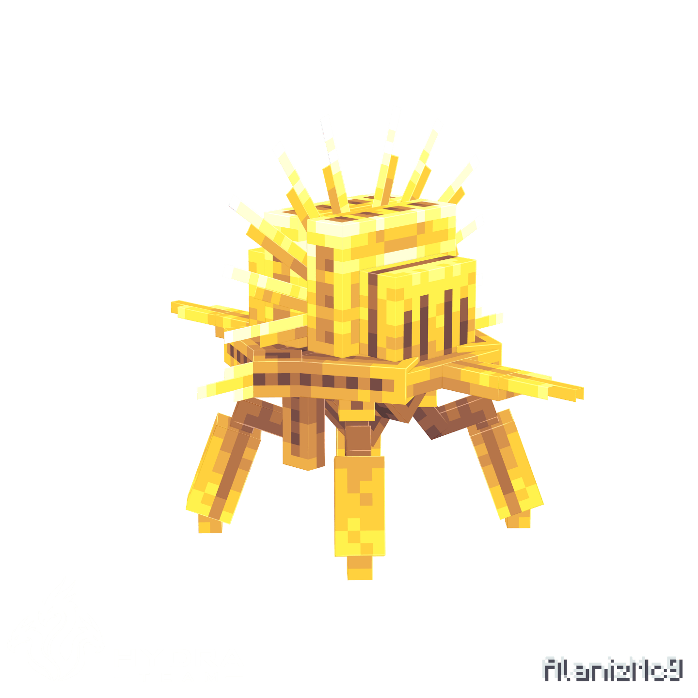 Solar Beetle Minecraft showcase render