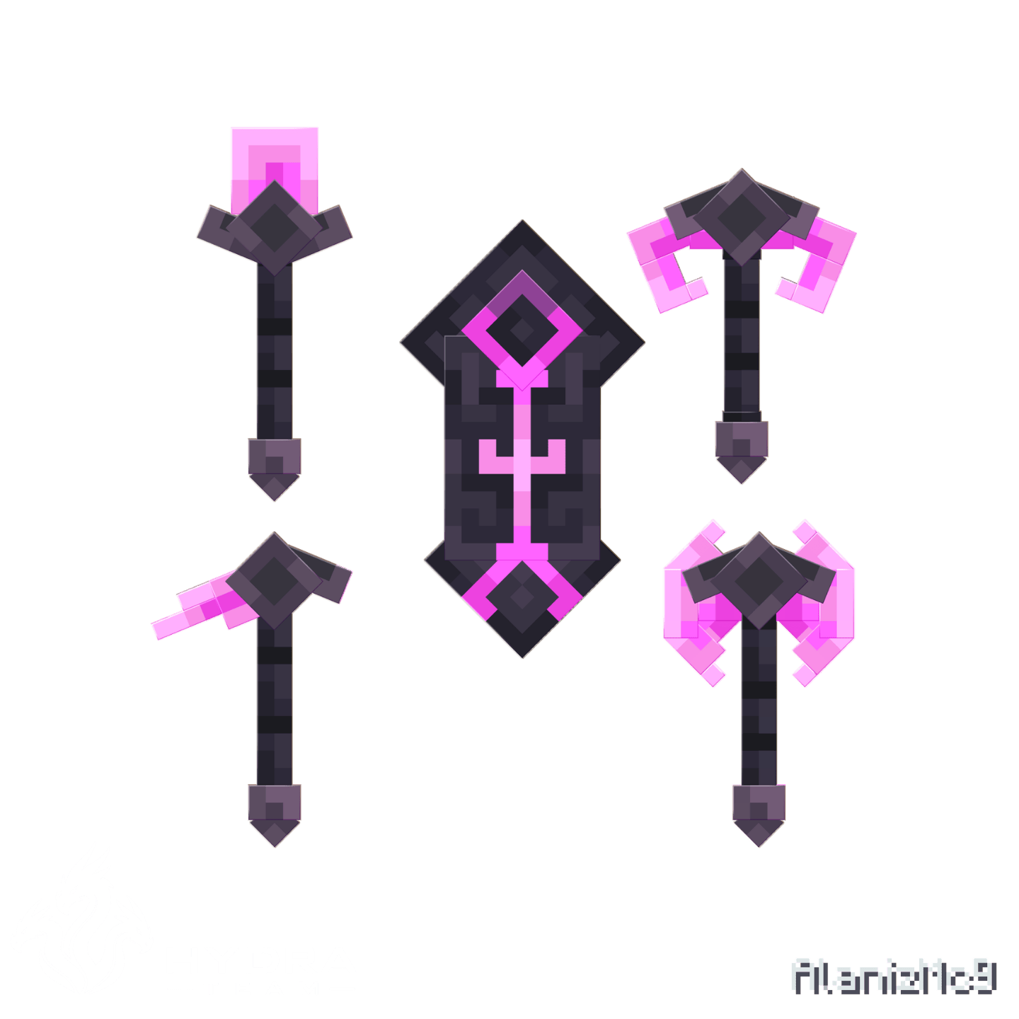 void tools (2).png Minecraft weapons showcase render
