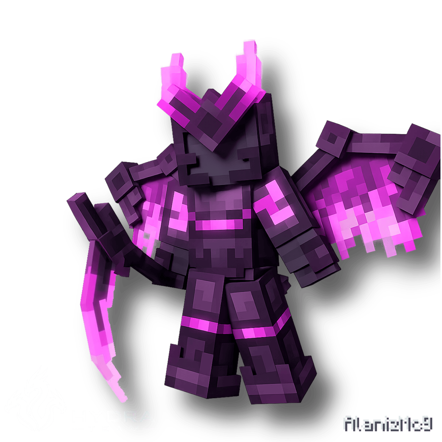 Void Armor Minecraft armor showcase render